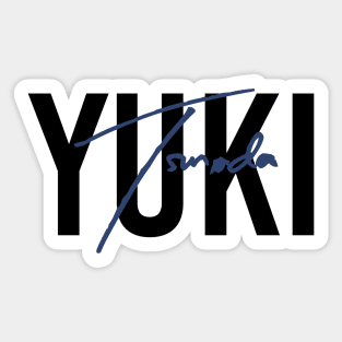 Yuki Tsunoda Design Sticker